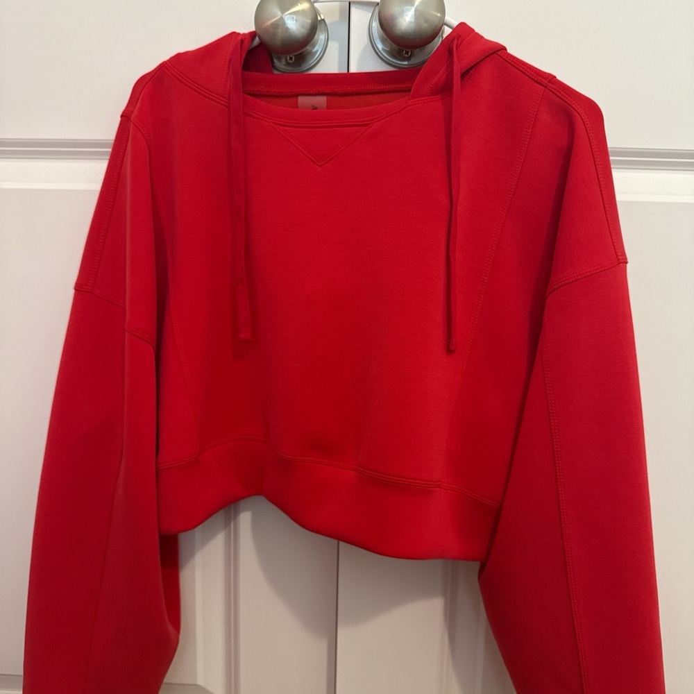 Altar'd State Vibrant Red Cropped Hoodie